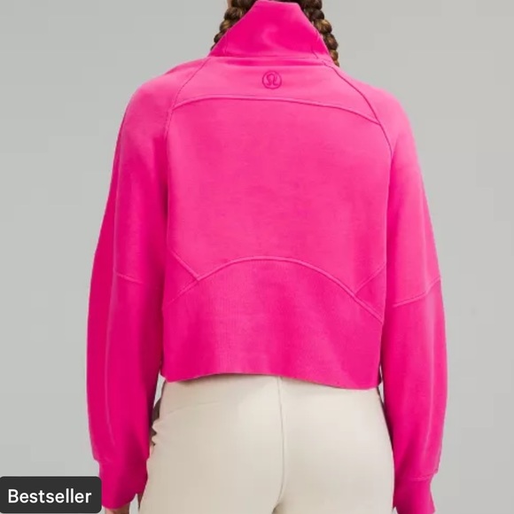 ❤️ Lululemon Scuba Oversized Funnel Neck in Sonic Pink Size XL/XXL NWT - Picture 4 of 10